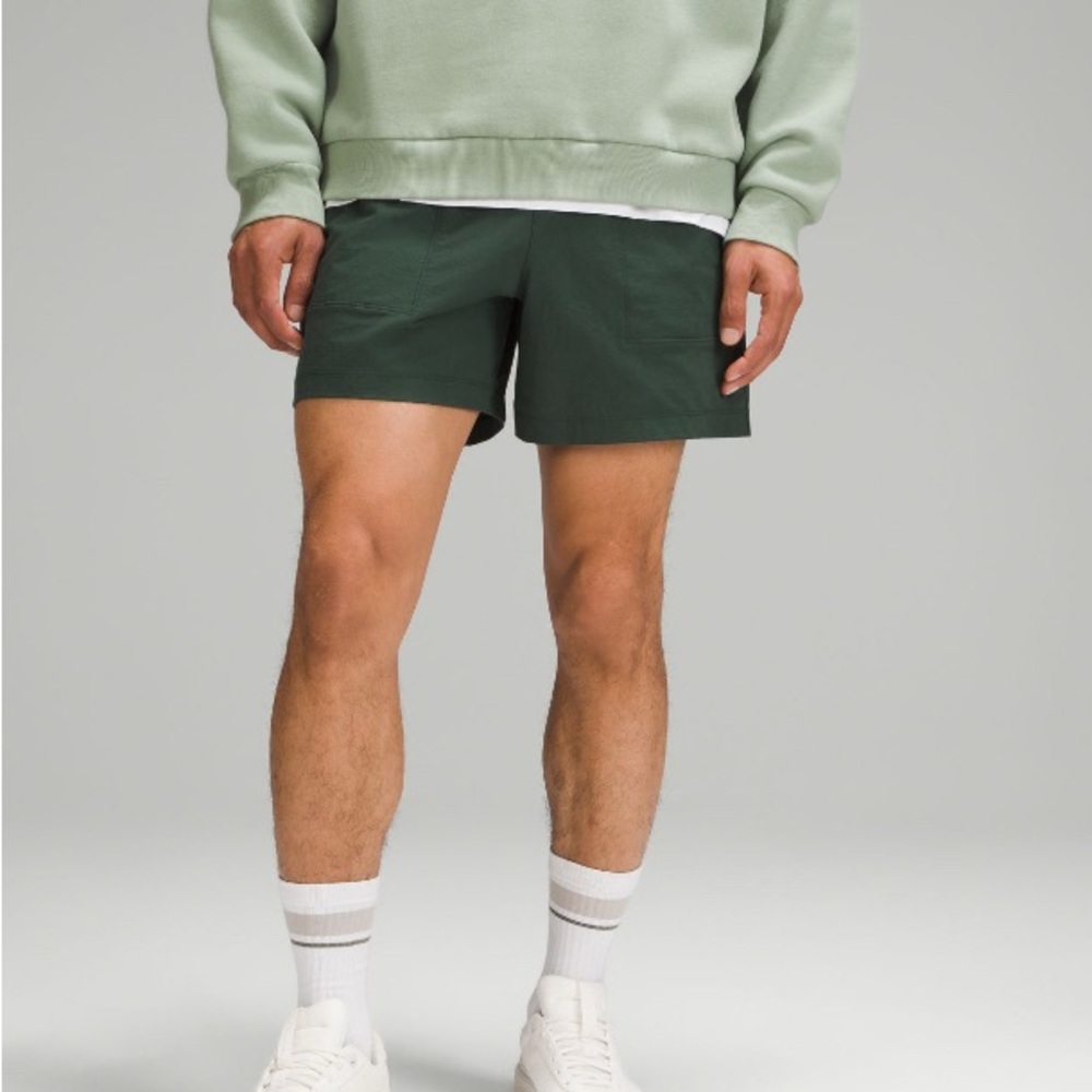 NWOT Lululemon Bowline Short 5” Stretch Cotton VersaTwill Legacy Green Mens